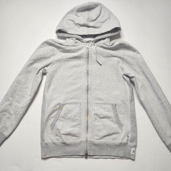 Reigning Champ Full-Zip Hoodie Mens Small Gray Thick Cotton Pockets (READ) - Picture 1 of 14